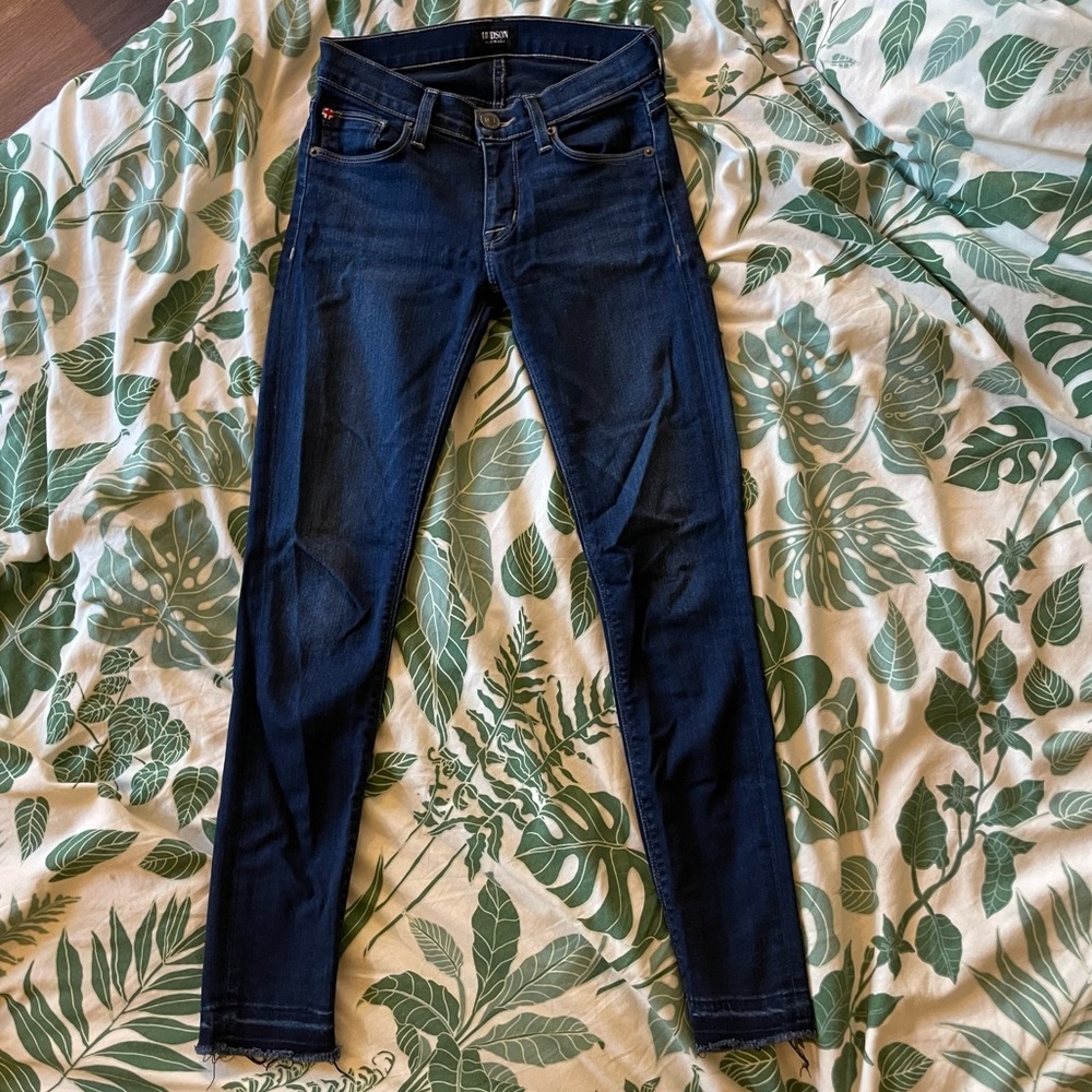 Hudson Low Rise Krista Crop Super Skinny Jeans